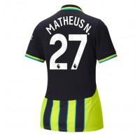 Manchester City Matheus Nunes #27 Fußballbekleidung Auswärtstrikot Damen 2024-25 Kurzarm